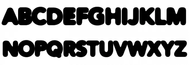 Distro Black Schriftart Groß