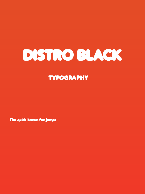 Distro Black Poster