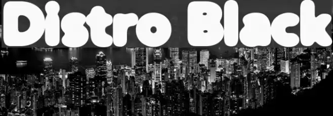 Distro Black Fonte examples