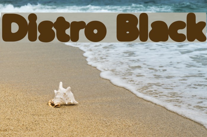 Distro Black Caratteri examples