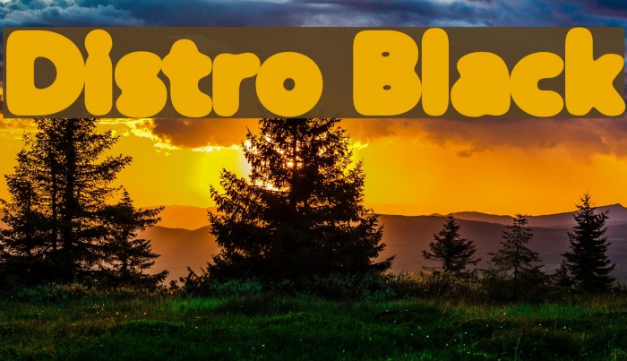 Distro Black Caratteri examples