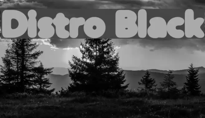 Distro Black Fonte examples