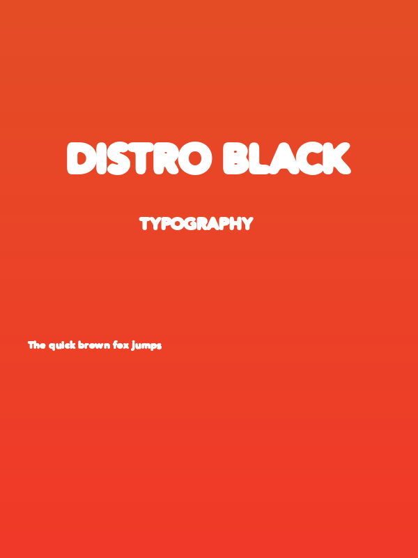 Distro Black Poster
