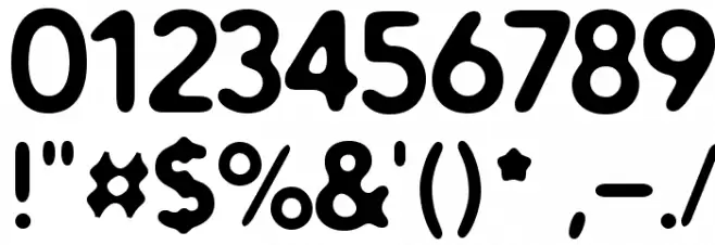 Distro Bold フォント その他の文字