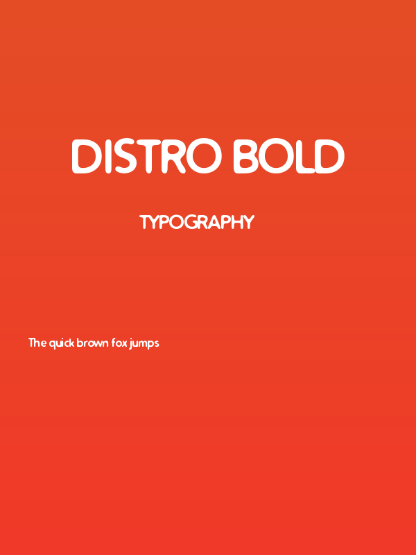 Distro Bold Poster