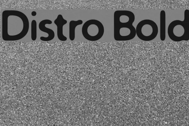 Distro Bold フォント examples