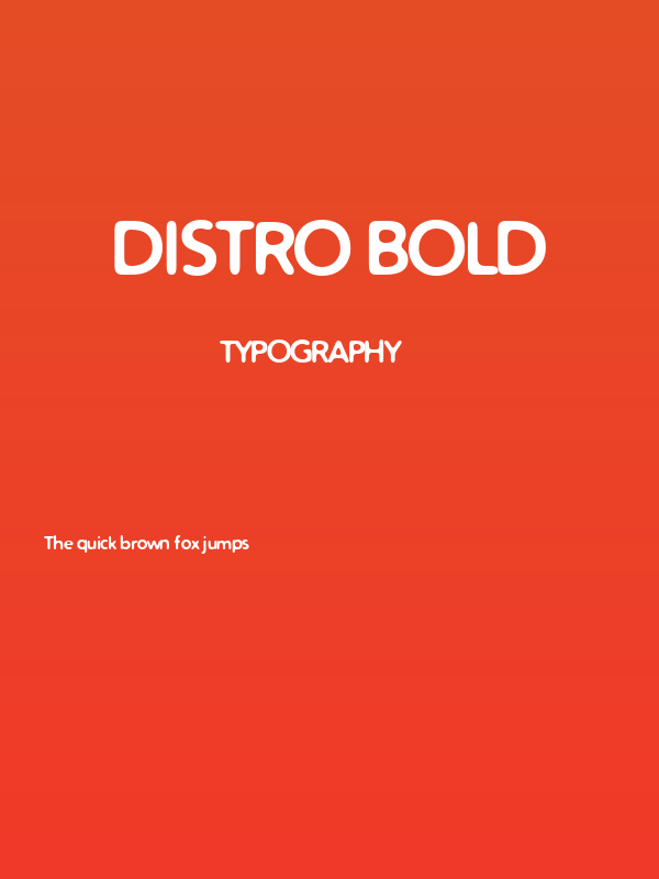 Distro Bold Poster