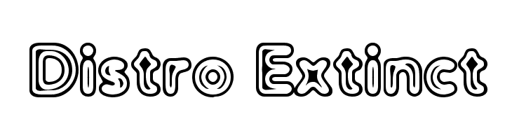 Distro Extinct Font