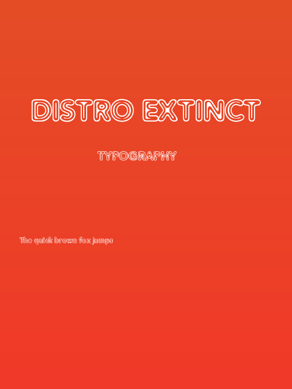Distro Extinct Poster