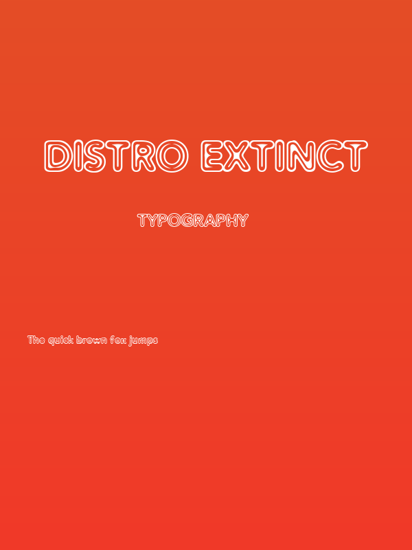 Distro Extinct Poster