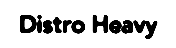Distro Heavy Font