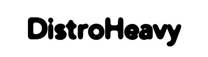 Distro Heavy  Frei Schriftart Herunterladen