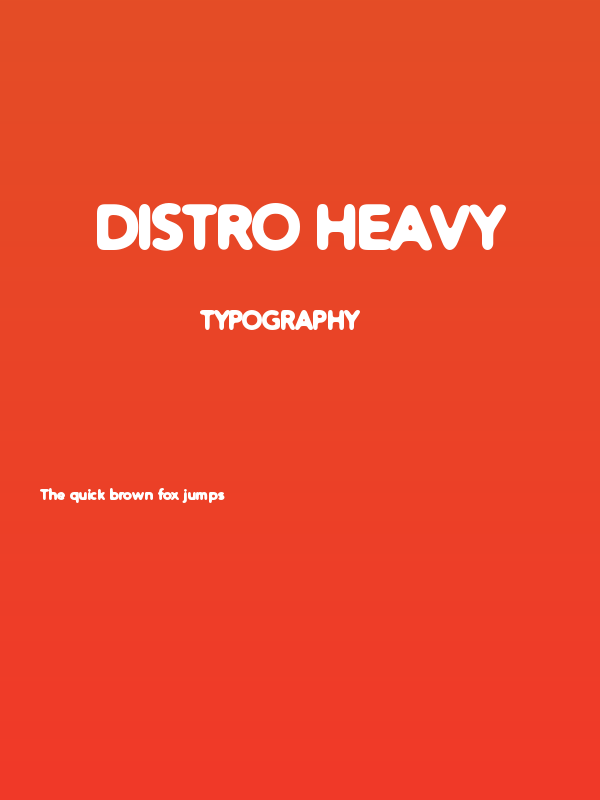 Distro Heavy Poster