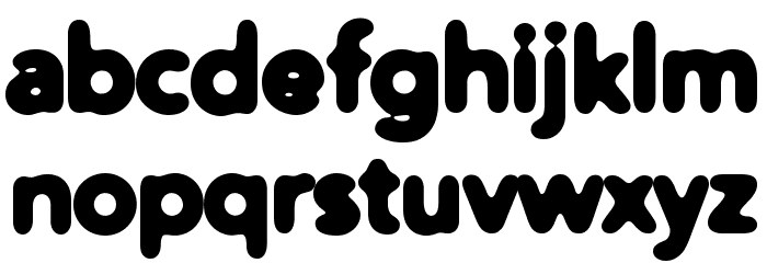 Distro Heavy Font LOWERCASE