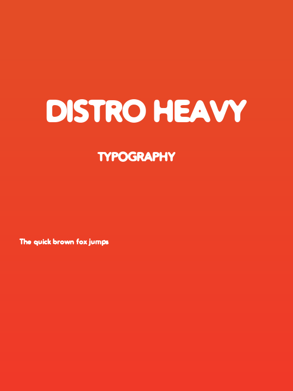 Distro Heavy Poster