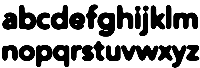 Distro Heavy Font LOWERCASE