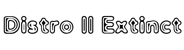 Distro II Extinct Font