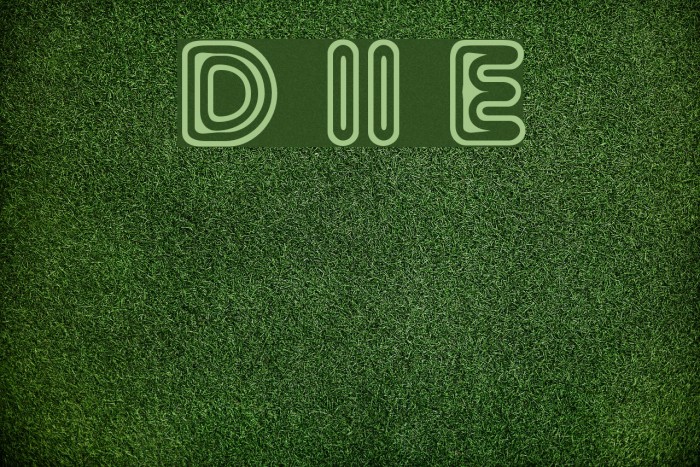 Distro II Extinct Font examples