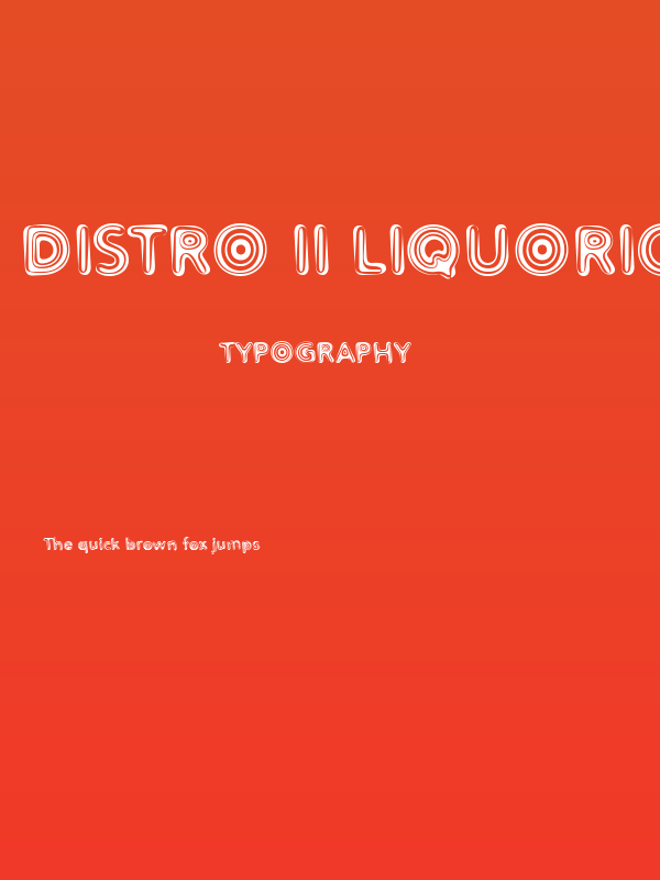 Distro II Liquorice Poster