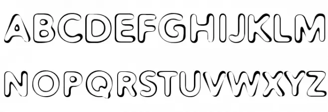 Distro II Squidgey Fonte MAIÚSCULAS