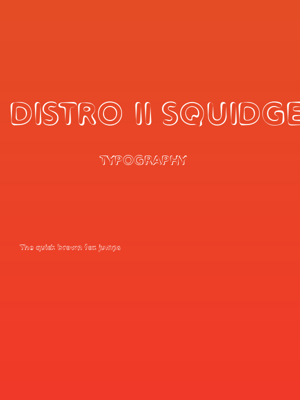 Distro II Squidgey Poster