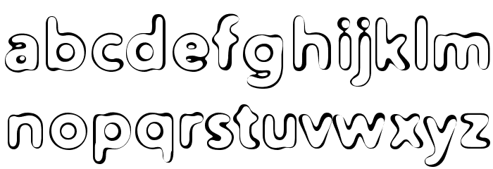 Distro II Squidgey Font LOWERCASE