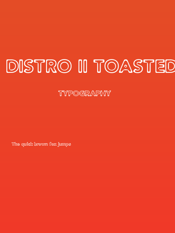 Distro II Toasted Poster