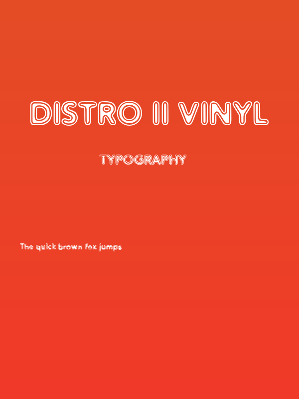 Distro II Vinyl Poster