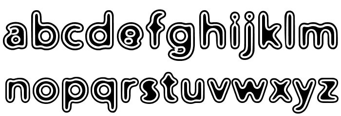 Distro II Vinyl Schriftart Kleinbuchstaben