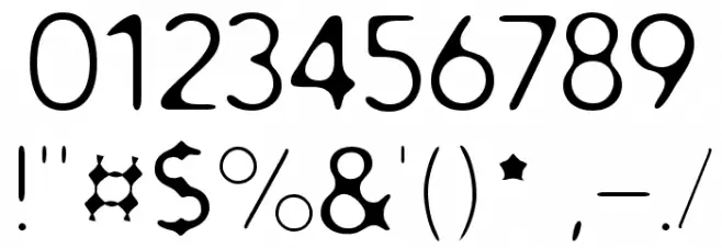Distro Light Font OTHER CHARS