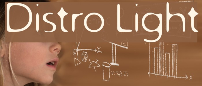 Distro Light フォント examples