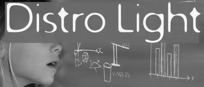 Distro Light フォント examples
