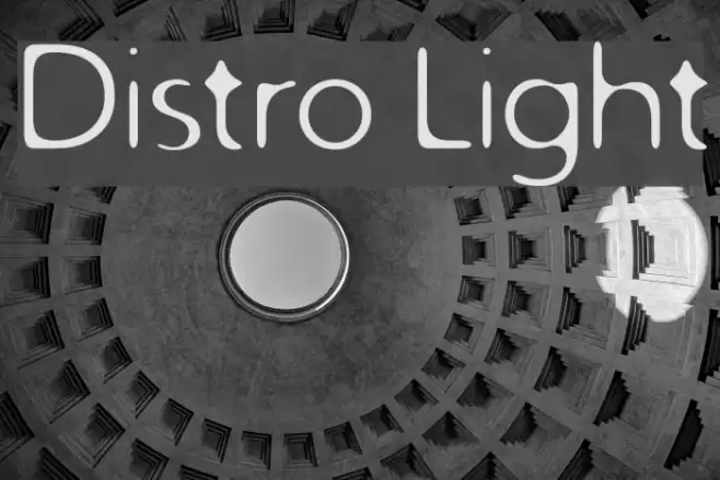 Distro Light フォント examples