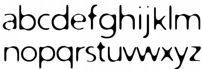 Distro Light フォント 小文字