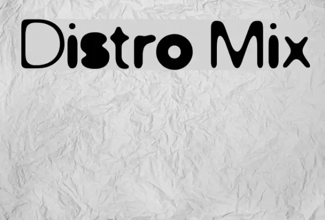 Distro Mix Font examples