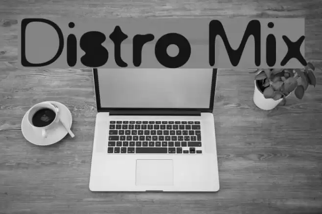 Distro Mix Font examples