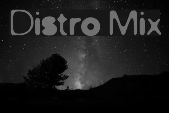 Distro Mix Font examples