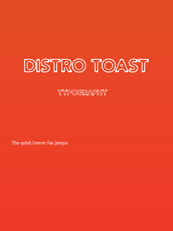 Distro Toast Poster