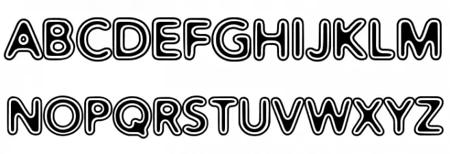 Distro Vinyl Schriftart Groß