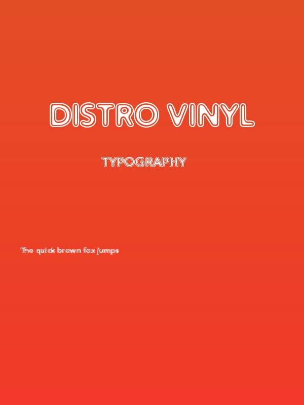 Distro Vinyl Poster