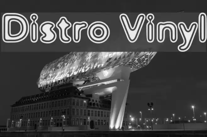 Distro Vinyl Font examples