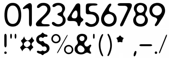 Distro Font OTHER CHARS