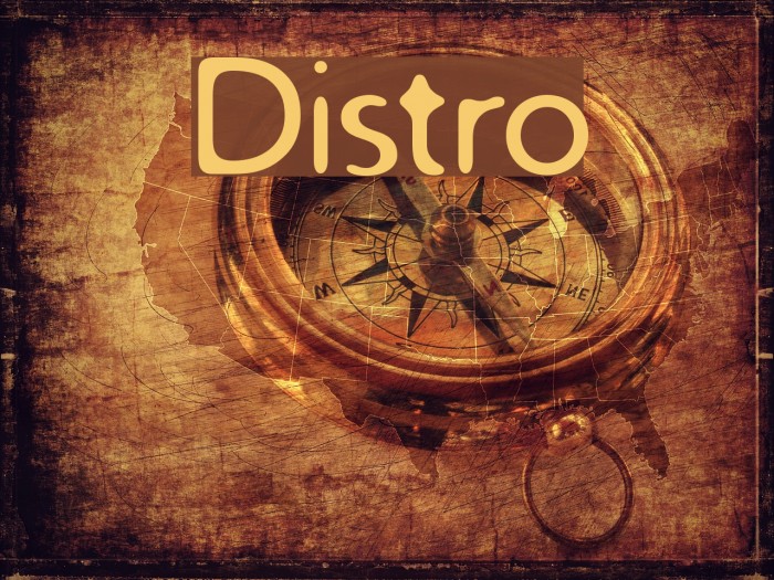 Distro Font examples