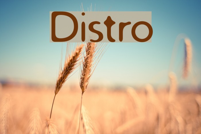 Distro Font examples