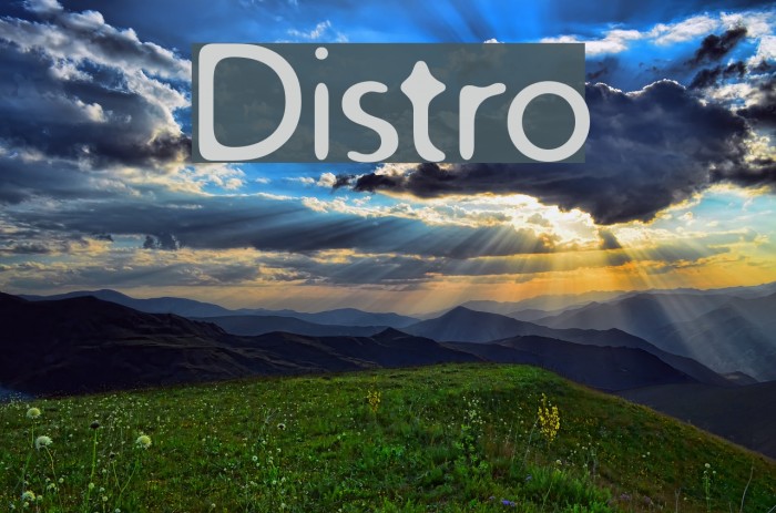 Distro Font examples