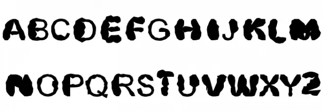 Distrowt Шрифта ВЕРХНИЙ