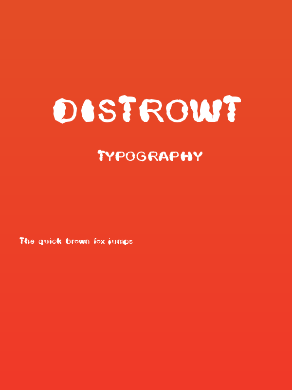 Distrowt Poster