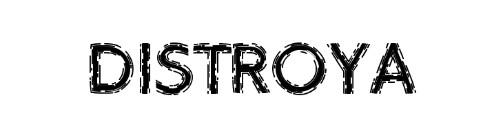 DistroyA  font caratteri gratis