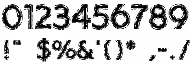 DistroyA Font OTHER CHARS