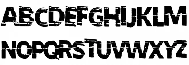 Disturbed Schriftart Groß